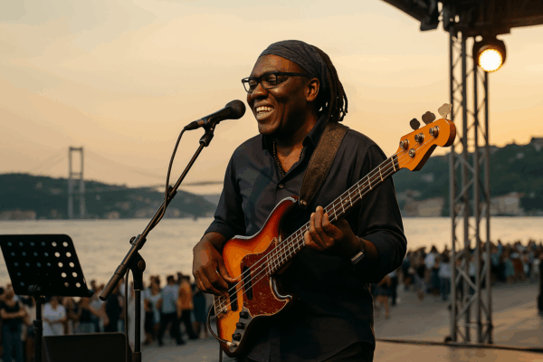 Galataport Jazz 2025’te Richard Bona, Boğaz’da ücretsiz açık hava konseriyle sahne alıyor. Caz tutkunları için eşsiz bir müzik deneyimi sizleri bekliyor!
