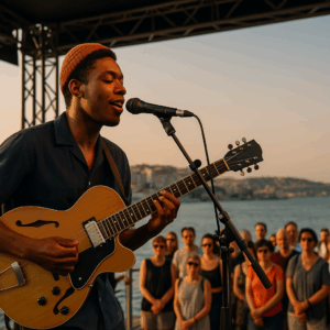 Galataport Jazz 2025’te Oscar Jerome, Boğaz’da ücretsiz açık hava konseriyle sahne alıyor. Caz ve manzara eşliğinde unutulmaz bir akşam seni bekliyor!